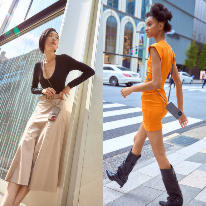 スマホショルダー ストラップ付きケース(全3色)