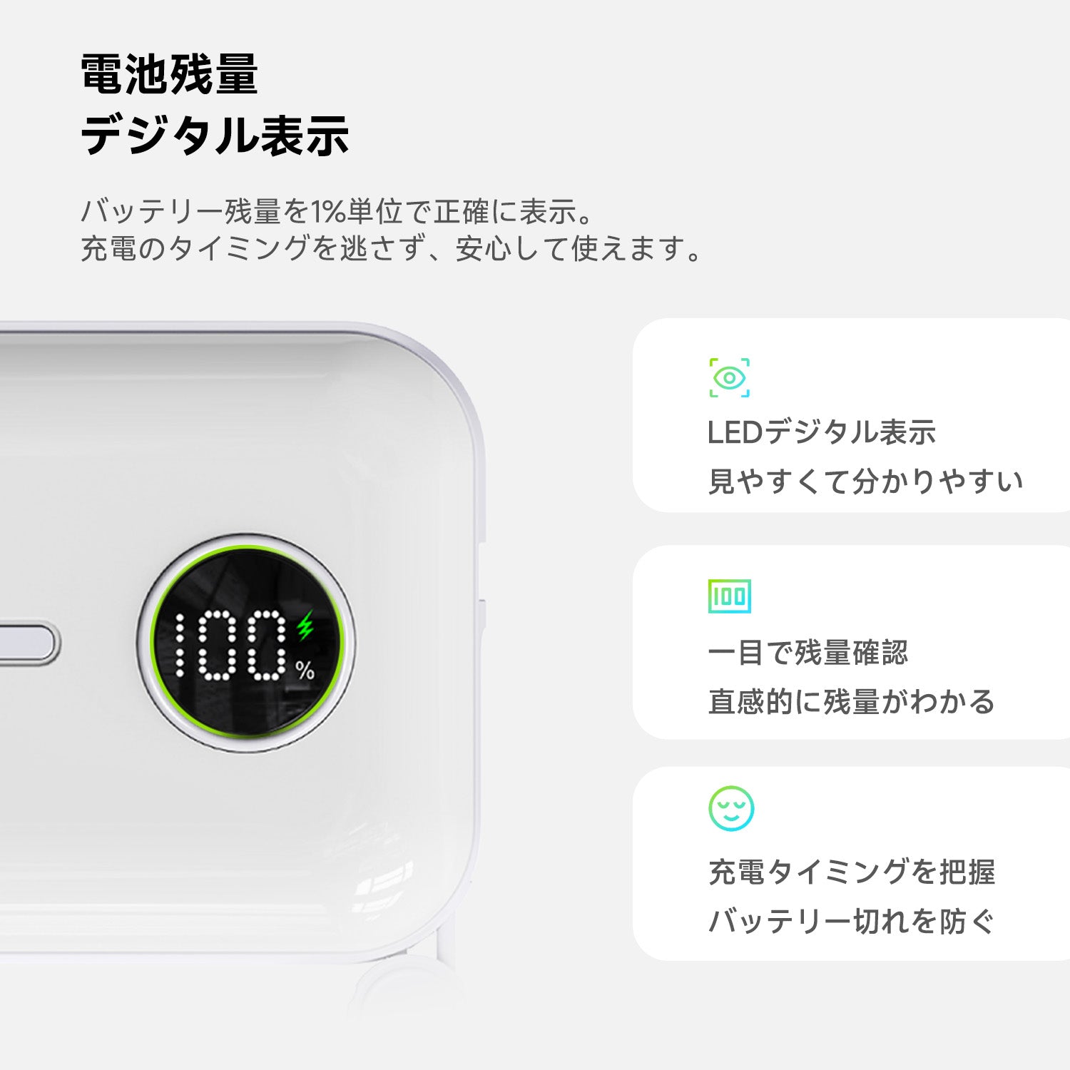 【ケーブル内蔵＆急速充電＆大容量】モバイルバッテリー 10000mAh